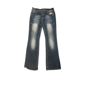 low rise flare y2k angels jeans